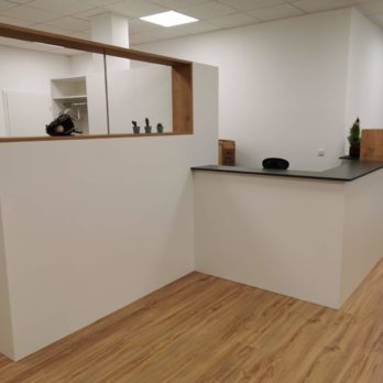 Counter Theke in weiss