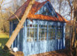 Gartenhaus aus Nadelholz mit traditioneller Verglasung